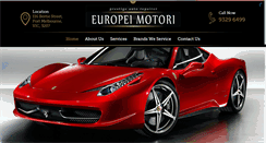 Desktop Screenshot of europeimotori.com.au