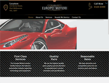 Tablet Screenshot of europeimotori.com.au